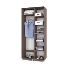 РОЛАНД Шкаф-купе с зеркалами Шимо темный (450*1000) Р403 в Ревде - revda.mebel24.online | фото 2