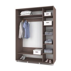 РОЛАНД Шкаф-купе с зеркалами Шимо темный (600*1800) Р683 в Ревде - revda.mebel24.online | фото 2