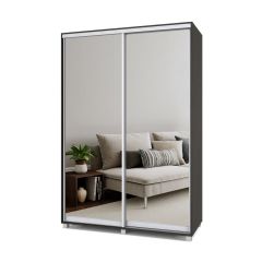 РОЛАНД Шкаф-купе с зеркалами Венге (450*1500) Р453 в Ревде - revda.mebel24.online | фото 2
