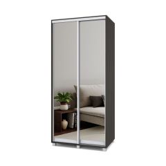 РОЛАНД Шкаф-купе с зеркалами Венге (600*1000) Р603 в Ревде - revda.mebel24.online | фото