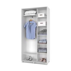 РОЛАНД Шкаф-купе с зеркалом Анкор светлый (450*1100) Р412 в Ревде - revda.mebel24.online | фото 2