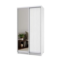РОЛАНД Шкаф-купе с зеркалом Анкор светлый (450*1200) Р422 в Ревде - revda.mebel24.online | фото
