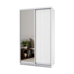 РОЛАНД Шкаф-купе с зеркалом Анкор светлый (450*1300) Р432 в Ревде - revda.mebel24.online | фото