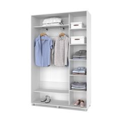 РОЛАНД Шкаф-купе с зеркалом Анкор светлый (450*1400) Р442 в Ревде - revda.mebel24.online | фото 3