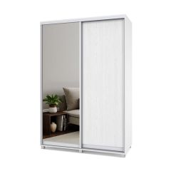 РОЛАНД Шкаф-купе с зеркалом Анкор светлый (450*1500) Р452 в Ревде - revda.mebel24.online | фото 2