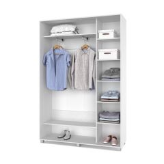 РОЛАНД Шкаф-купе с зеркалом Анкор светлый (450*1500) Р452 в Ревде - revda.mebel24.online | фото 3