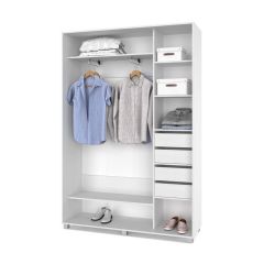 РОЛАНД Шкаф-купе с зеркалом Анкор светлый (450*1500) Р452 в Ревде - revda.mebel24.online | фото 5