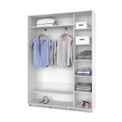 РОЛАНД Шкаф-купе с зеркалом Анкор светлый (450*1600) Р462 в Ревде - revda.mebel24.online | фото 3