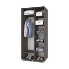 РОЛАНД Шкаф-купе с зеркалом Анкор темный (600*1000) Р602 в Ревде - revda.mebel24.online | фото 2