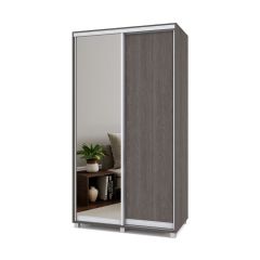 РОЛАНД Шкаф-купе с зеркалом Анкор темный (600*1200) Р622 в Ревде - revda.mebel24.online | фото