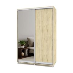 РОЛАНД Шкаф-купе с зеркалом Ирландский дуб (450*1500) Р452 в Ревде - revda.mebel24.online | фото 2