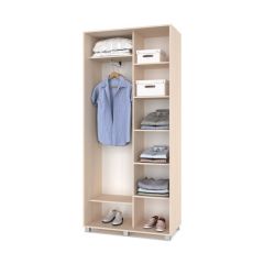 РОЛАНД Шкаф-купе с зеркалом Млечный дуб (450*1000) Р402 в Ревде - revda.mebel24.online | фото 3