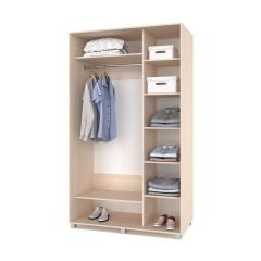 РОЛАНД Шкаф-купе с зеркалом Млечный дуб (600*1200) Р622 в Ревде - revda.mebel24.online | фото 2