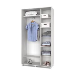 РОЛАНД Шкаф-купе с зеркалом Шимо светлый (450*1200) Р422 в Ревде - revda.mebel24.online | фото 3