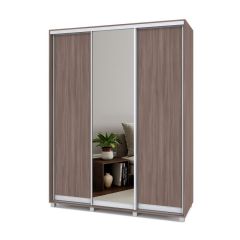 РОЛАНД Шкаф-купе с зеркалом Шимо темный (450*1700) Р472 в Ревде - revda.mebel24.online | фото