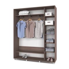 РОЛАНД Шкаф-купе с зеркалом Шимо темный (450*1800) Р482 в Ревде - revda.mebel24.online | фото 2