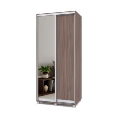 РОЛАНД Шкаф-купе с зеркалом Шимо темный (600*1000) Р602 в Ревде - revda.mebel24.online | фото