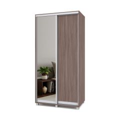 РОЛАНД Шкаф-купе с зеркалом Шимо темный (600*1100) Р612 в Ревде - revda.mebel24.online | фото