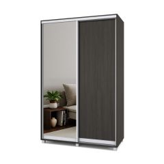 РОЛАНД Шкаф-купе с зеркалом Венге (450*1400) Р442 в Ревде - revda.mebel24.online | фото 2