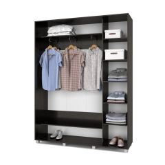 РОЛАНД Шкаф-купе с зеркалом Венге (450*1700) Р472 в Ревде - revda.mebel24.online | фото 3
