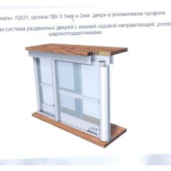 Шкаф-купе ШКО-3 2380 мм зеркало/ЛДСП/ЛДСП/зеркало в Ревде - revda.mebel24.online | фото 6