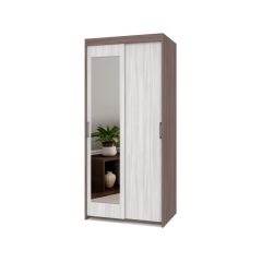 ТОМАС Шкаф-купе с зеркалом Шимо темный/светлый Т22 в Ревде - revda.mebel24.online | фото