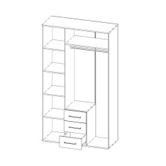 Шкаф Парма 3-х створчатый в Ревде - revda.mebel24.online | фото 3