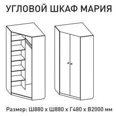 Шкаф угловой Мария 880*880 (ЛДСП 1 кат.) в Ревде - revda.mebel24.online | фото 2