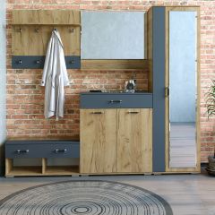 Шкаф ун-й с зеркалом НКМ Бостон Секция 5 в Ревде - revda.mebel24.online | фото 2