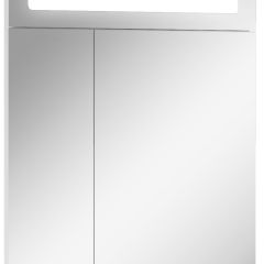 Шкаф-зеркало Аврора 60 с подсветкой LED Домино (DV8005HZ) в Ревде - revda.mebel24.online | фото 1