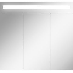 Шкаф-зеркало Аврора 80 с подсветкой LED Домино (DV8009HZ) в Ревде - revda.mebel24.online | фото 4