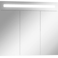 Шкаф-зеркало Аврора 80 с подсветкой LED Домино (DV8009HZ) в Ревде - revda.mebel24.online | фото 1