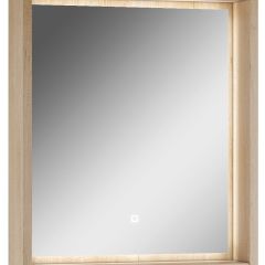 Шкаф-зеркало Nice 60 с подсветкой Домино (DN4706HZ) в Ревде - revda.mebel24.online | фото 1