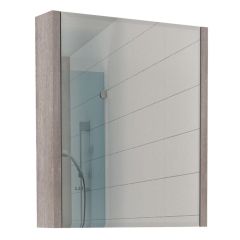Шкаф-зеркало Quadro 60 Дуб серый левый/правый Домино (DQ1702HZ) в Ревде - revda.mebel24.online | фото