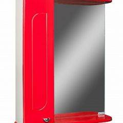 Шкаф-зеркало Радуга Красный 50 левый АЙСБЕРГ (DA1122HZR) в Ревде - revda.mebel24.online | фото