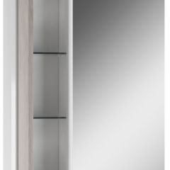 Шкаф-зеркало Uno 60 Дуб серый левый/правый Домино (DU1503HZ) в Ревде - revda.mebel24.online | фото 3