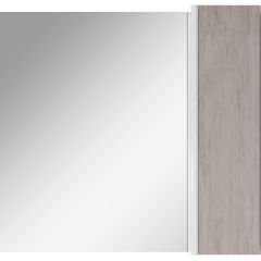 Шкаф-зеркало Uno 80 Дуб серый левый/правый Домино (DU1504HZ) в Ревде - revda.mebel24.online | фото 5