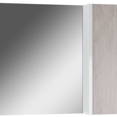 Шкаф-зеркало Uno 80 Дуб серый левый/правый Домино (DU1504HZ) в Ревде - revda.mebel24.online | фото