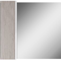 Шкаф-зеркало Uno 80 Дуб серый левый/правый Домино (DU1504HZ) в Ревде - revda.mebel24.online | фото 2