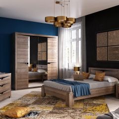 СОРЕНТО МС Спальный гарнитур (Дуб стирлинг) в Ревде - revda.mebel24.online | фото
