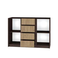 Спальня Флоренция (Венге/Дуб Крафт Золотой) в Ревде - revda.mebel24.online | фото 4