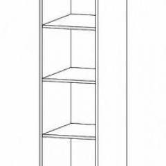 ГАММА Спальный гарнитур (модульный) дуб вотан в Ревде - revda.mebel24.online | фото 6