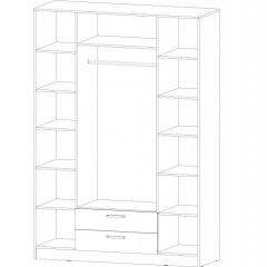 КОСТА-РИКА Шкаф 4-х створчатый (шимо темный/шимо светлый) в Ревде - revda.mebel24.online | фото 2