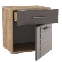 Спальня Livorno Тумба НМ 013.62 Х (Софт Графит/Дуб Бунратти) в Ревде - revda.mebel24.online | фото 2