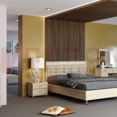 Спальня Мелисса композиция 1 (Ясень Асахи) в Ревде - revda.mebel24.online | фото