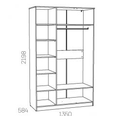 НМ 040.33 Х Шкаф для одежды "Оливия" в Ревде - revda.mebel24.online | фото 3