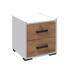 Спальня Соната Тумба прикроватная (Белый/Дуб Крафт Золотой) в Ревде - revda.mebel24.online | фото