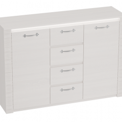 Спальный гарнитур Элана (модульная) Бодега белая в Ревде - revda.mebel24.online | фото 3