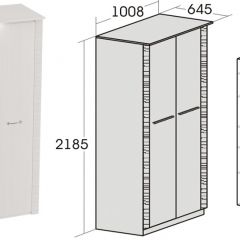 Спальный гарнитур Элана (модульная) Бодега белая в Ревде - revda.mebel24.online | фото 10