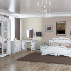 ЛОТОС Спальный гарнитур (модульный) белый лак в Ревде - revda.mebel24.online | фото